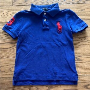 Polo by Ralph Lauren Classic Blue Polo with Red Accents